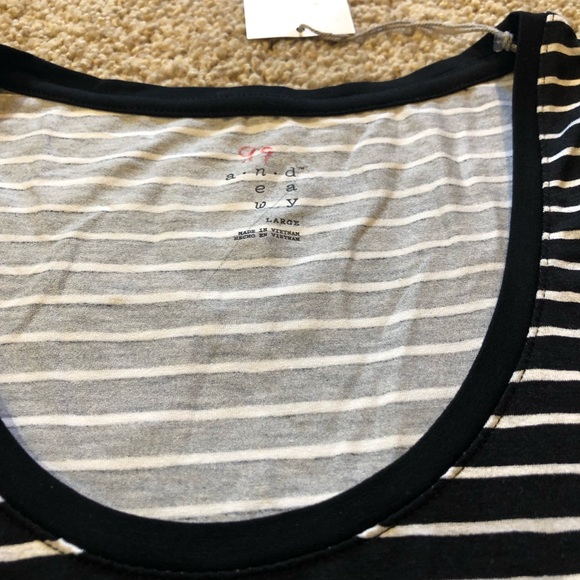 Large Black & white tank soft feel A New Day - Picture 2 of 6